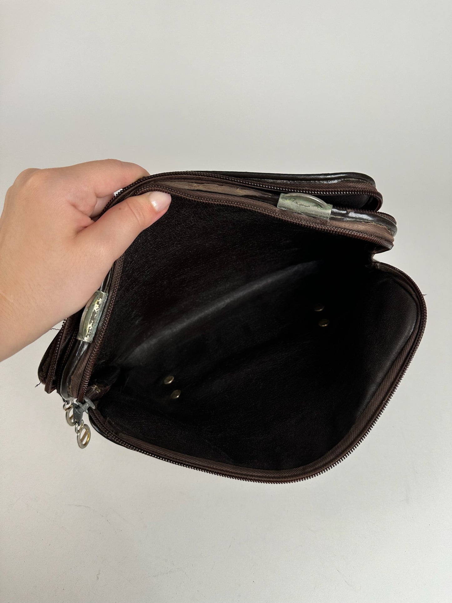 Vintage Dior Canvas Monogram Clutch brown