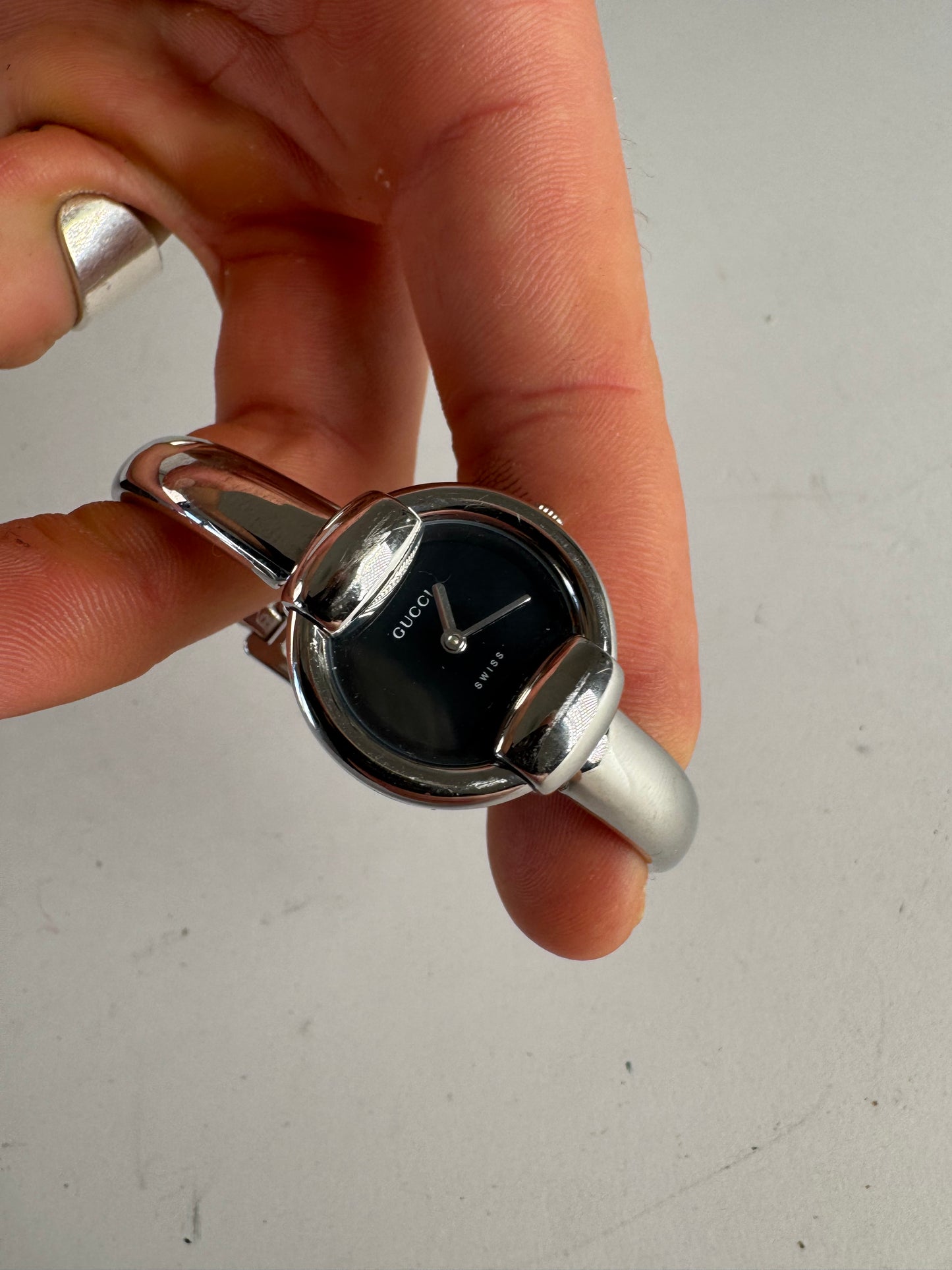Vintage Gucci Horsebit Steel Quartz Watch