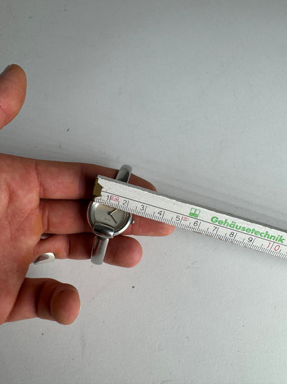 Montre Gucci vintage en acier avec mors de cheval argenté