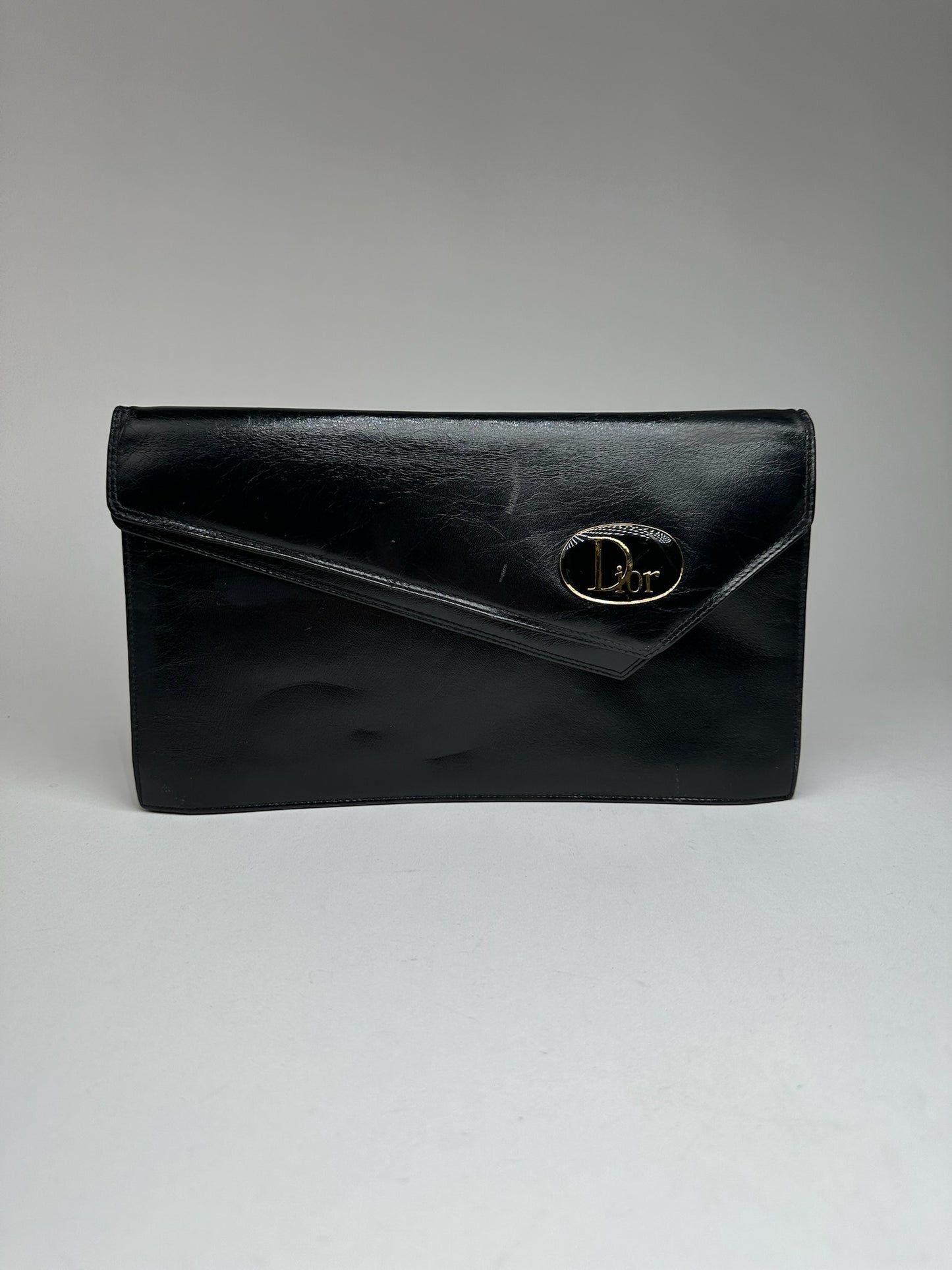 Vintage Dior Leather Bag Black