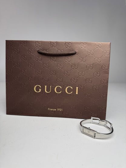Vintage Gucci Horsebit Steel Watch Silver