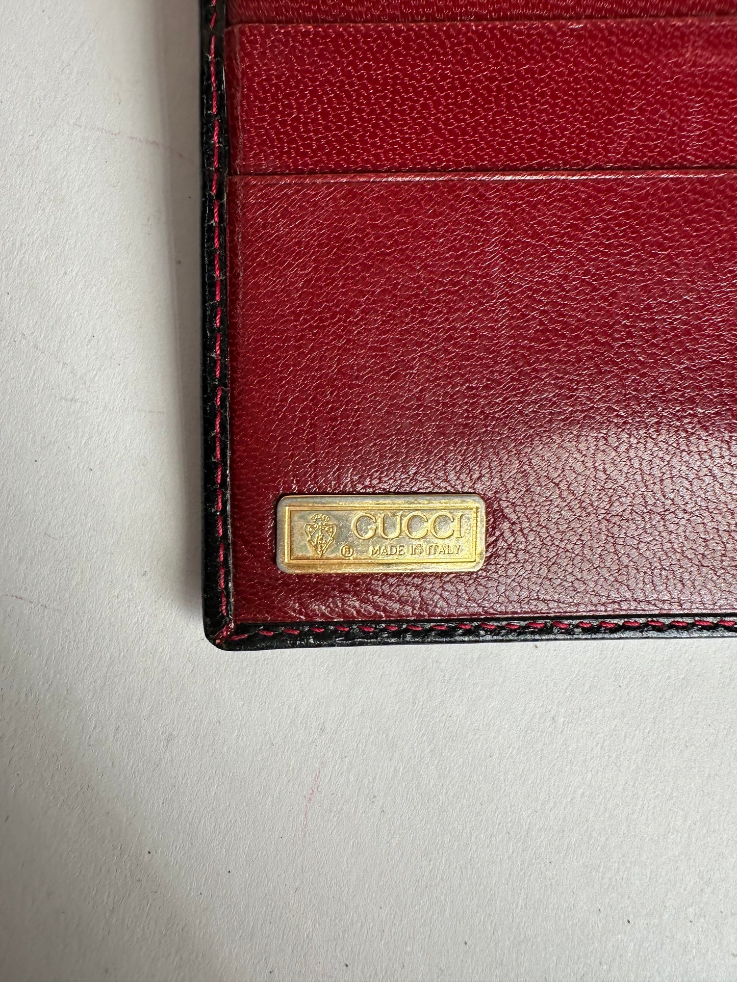 Vintage Gucci Leather Long Wallet Black