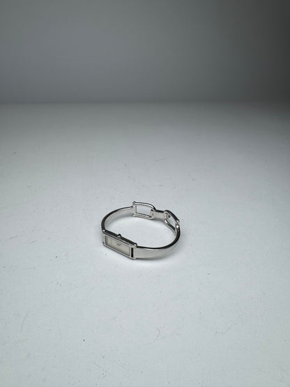 Vintage Gucci Horsebit Steel Watch Silver
