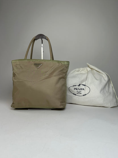 Vintage Prada Polyester Handbag Grey