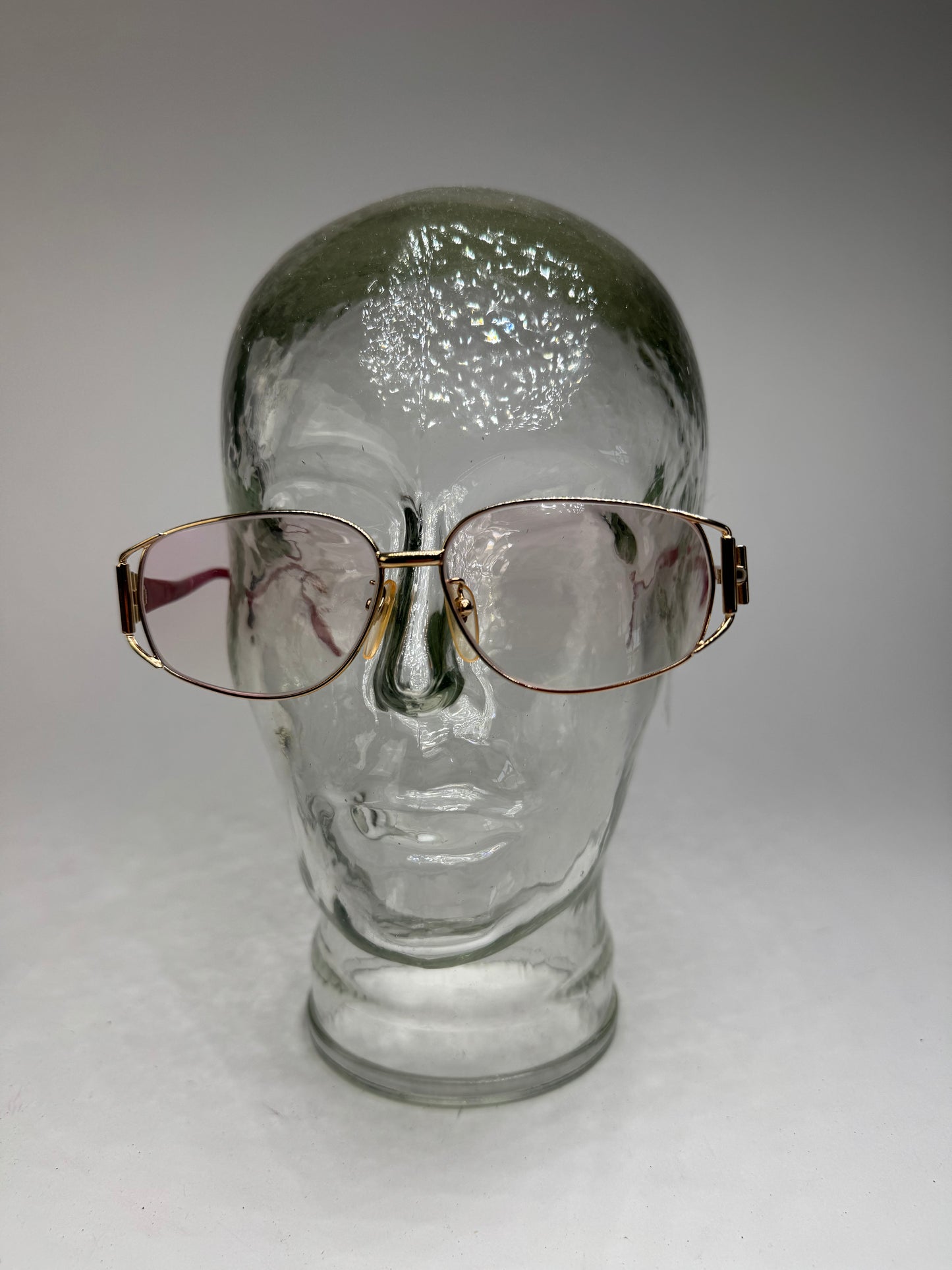 Vintage Yves Saint Laurent Sunglasses Red Gold