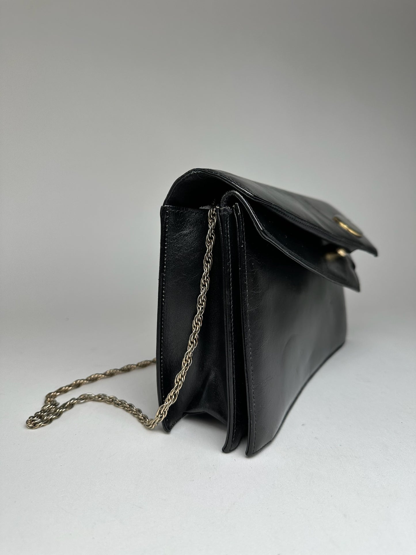 Vintage Dior Leather Bag Black