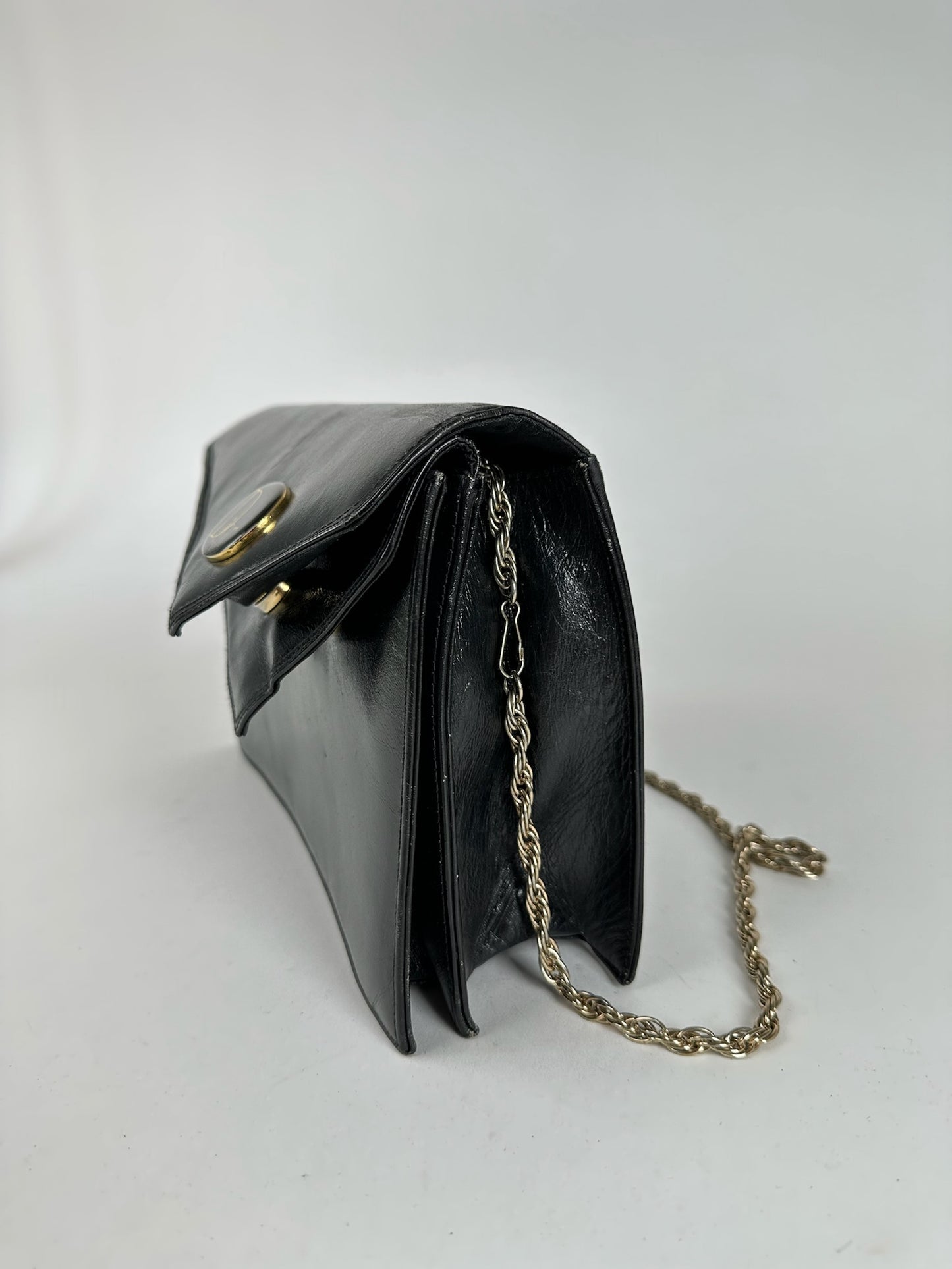 Vintage Dior Leather Bag Black