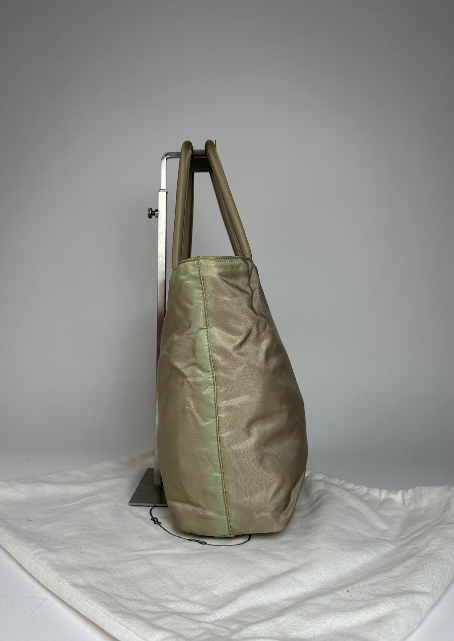 Vintage Prada Polyester Handbag Grey