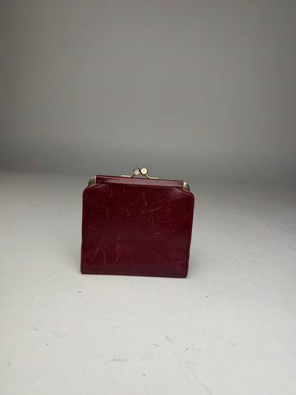 Vintage Celine Paris Leather Wallet Purple