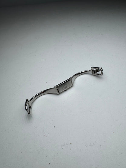 Vintage Gucci Horsebit Steel Watch Silver