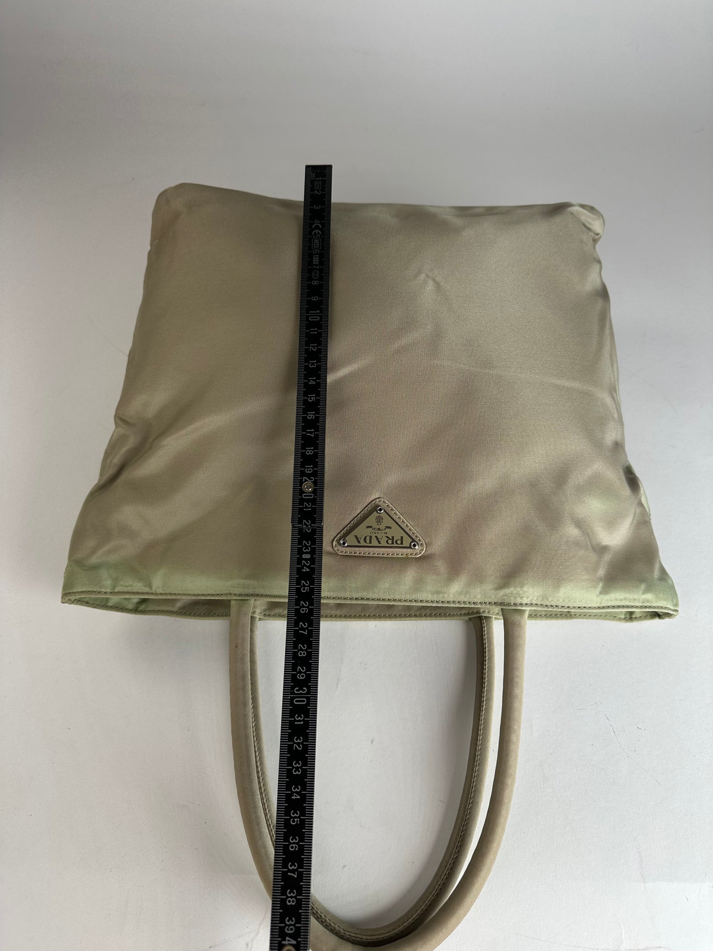 Vintage Prada Polyester Handbag Grey