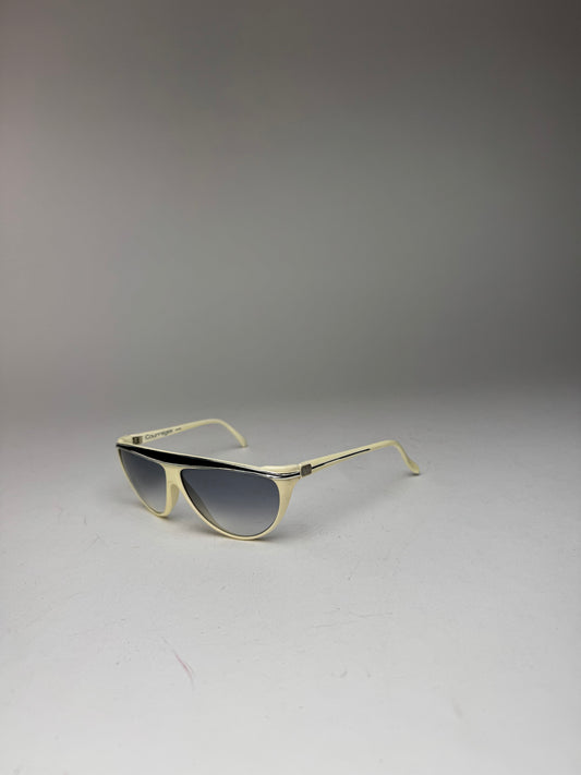 Vintage Courreges Sunglasses White silver