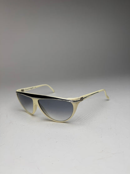 Vintage Courreges Sunglasses White silver