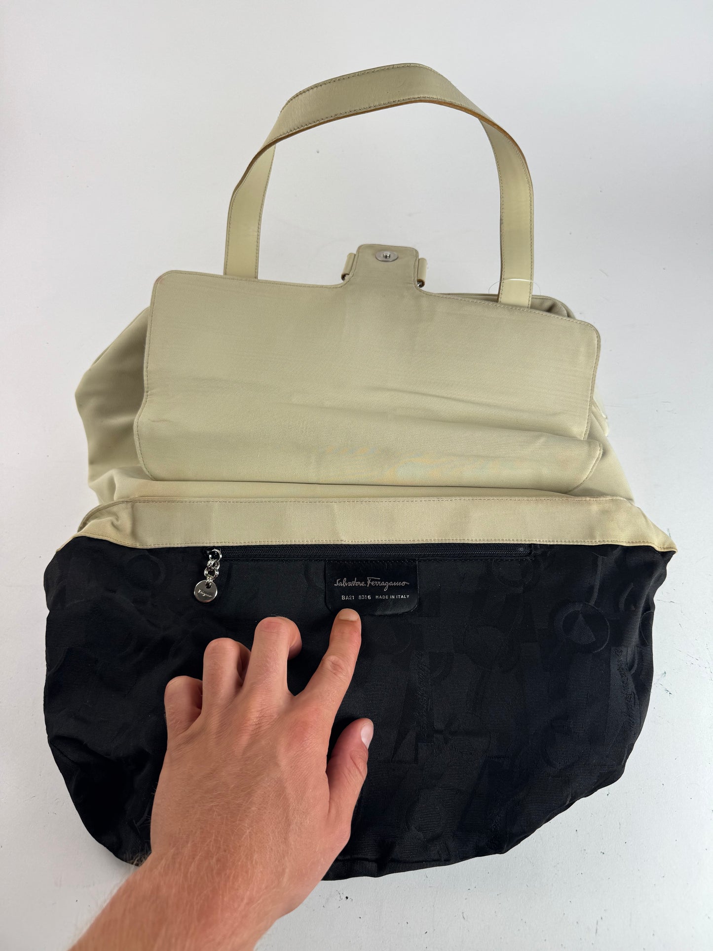 Vintage Salvatore Ferragamo Bag white