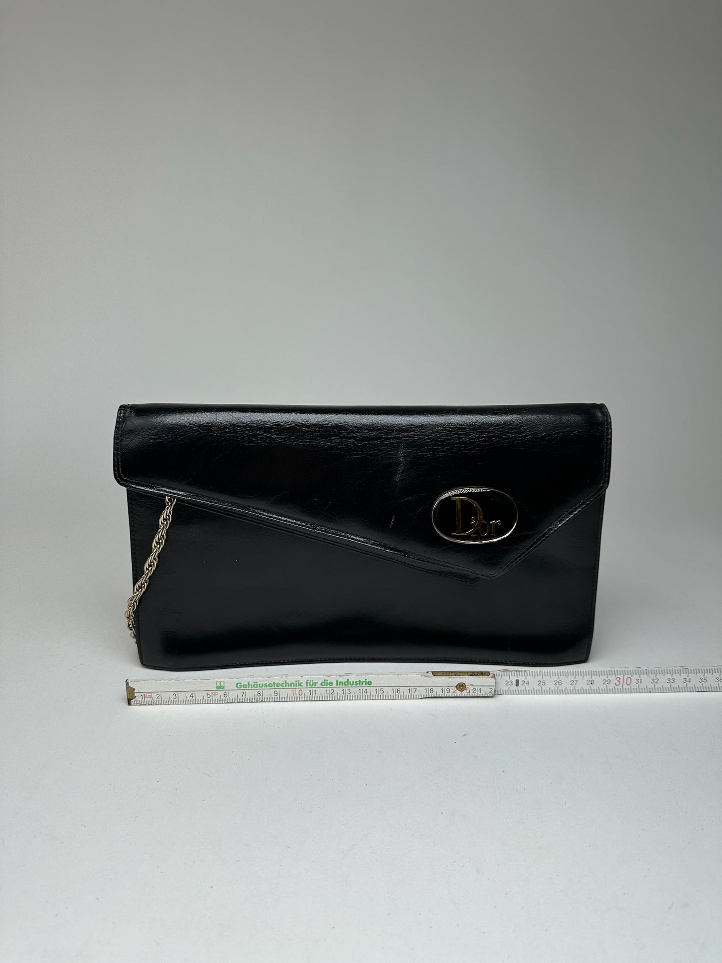 Vintage Dior Leather Bag Black