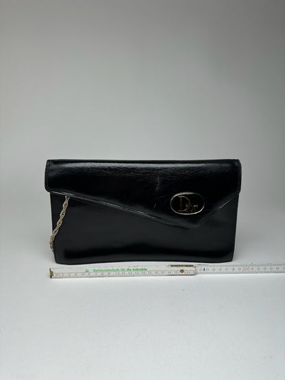 Vintage Dior Leather Bag Black