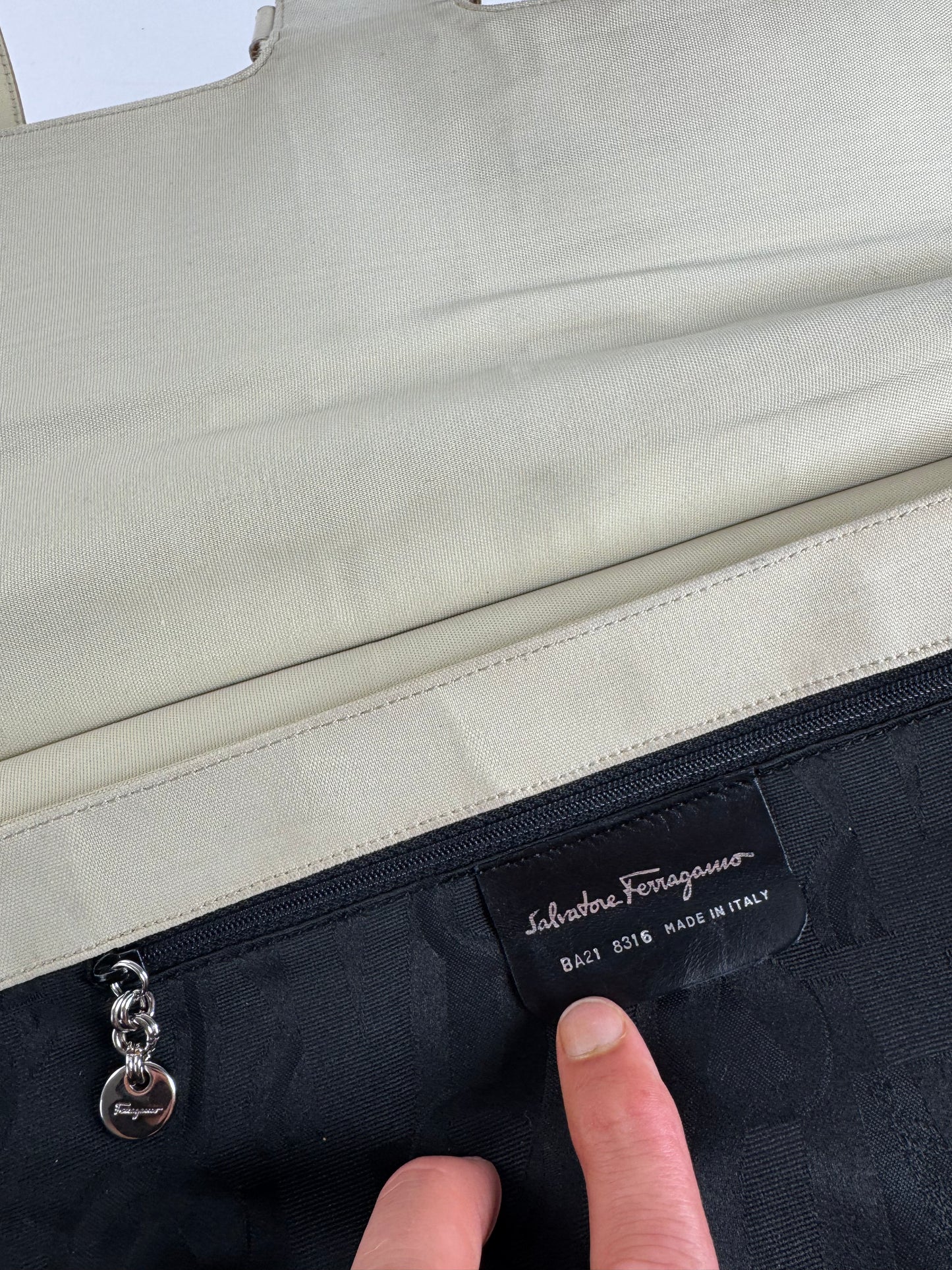 Vintage Salvatore Ferragamo Bag white