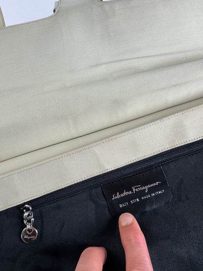 Vintage Salvatore Ferragamo Bag white