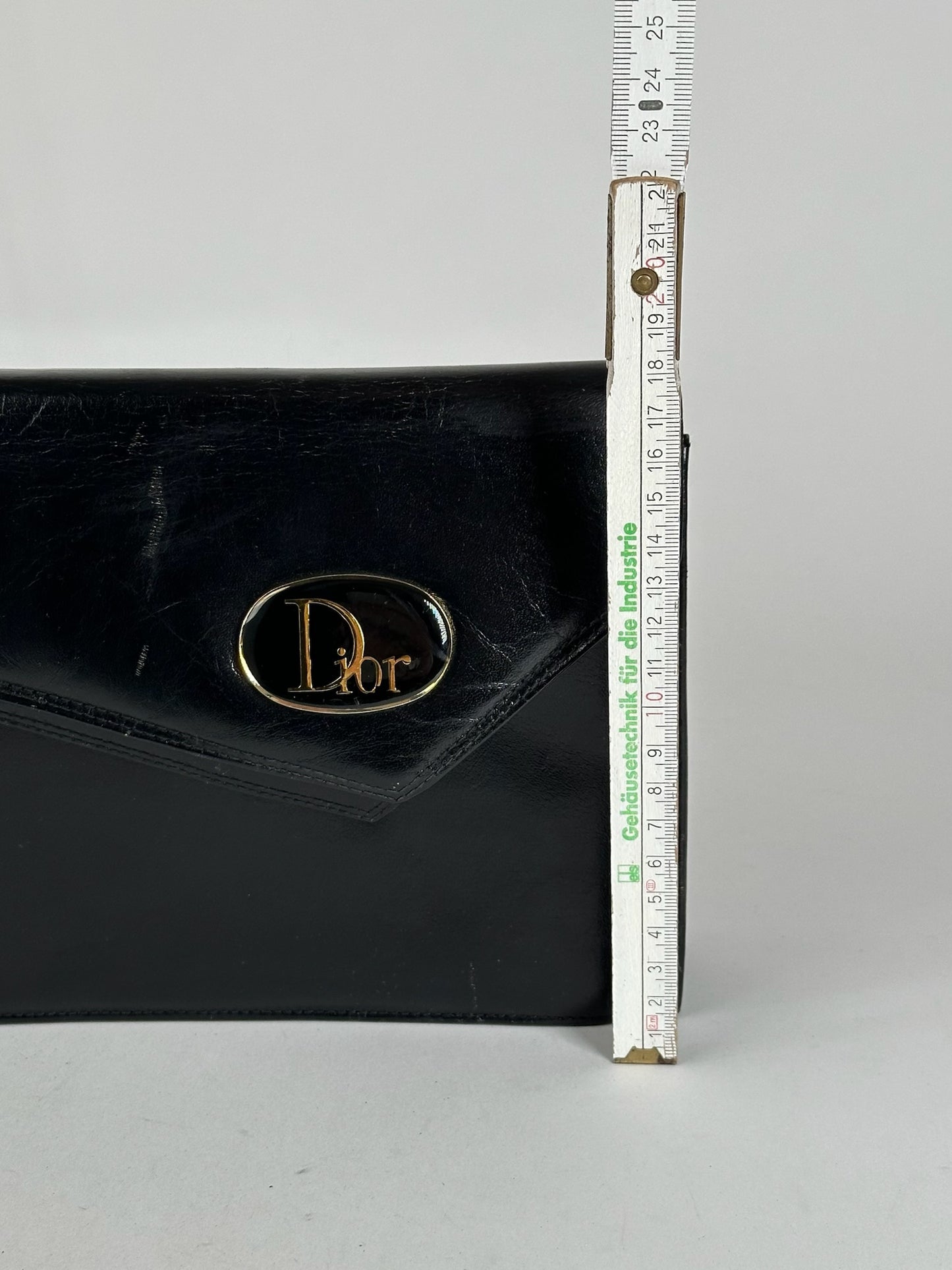 Vintage Dior Leather Bag Black