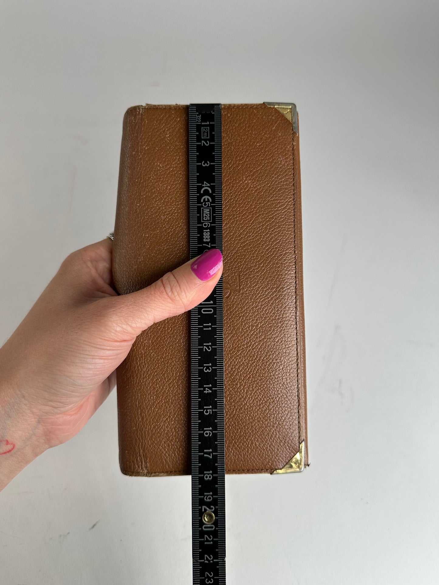 Vintage Yves Saint Laurent Leather Long Wallet Brown