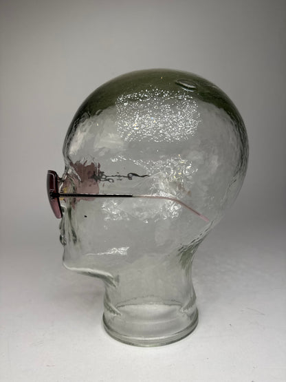 Vintage Celine Paris rimless Sunglasses silver Purple