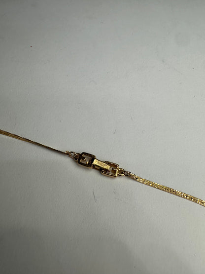 Vintage Givenchy Gold Pleated Collier Golden