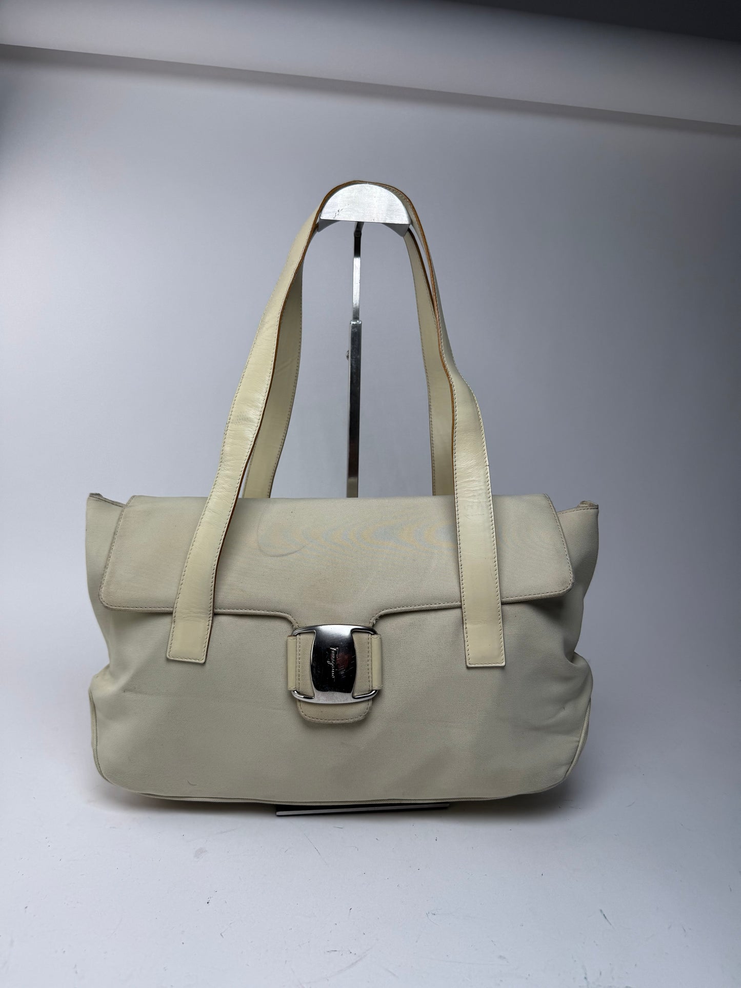 Vintage Salvatore Ferragamo Bag white
