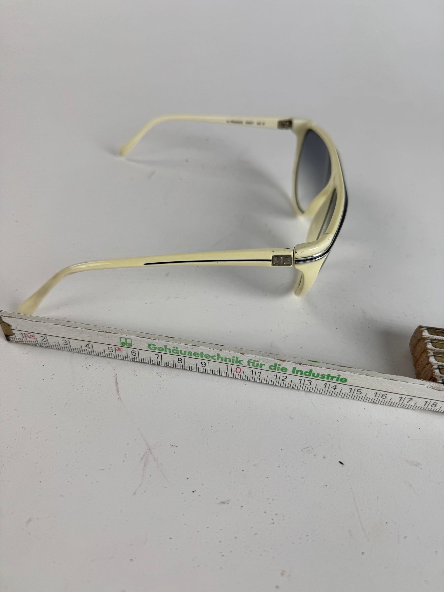 Vintage Courreges Sunglasses White silver