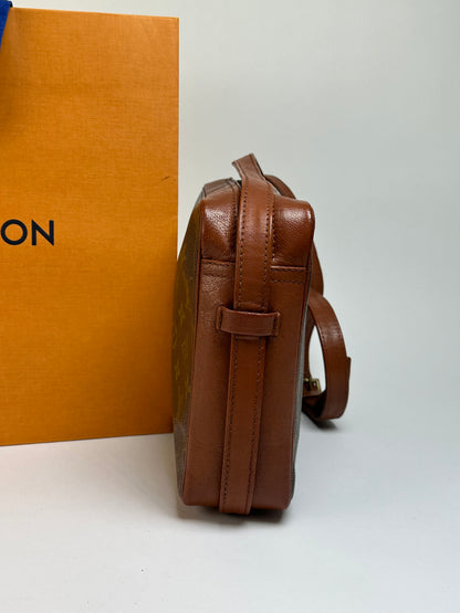 Vintage Louis Vuitton Monogram Canvas Shoulder Bag Brown