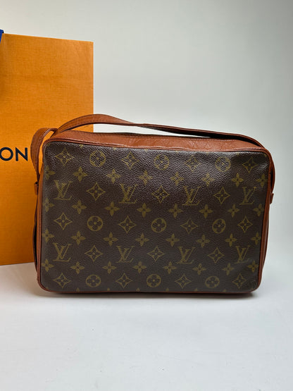 Vintage Louis Vuitton Monogram Canvas Shoulder Bag Brown