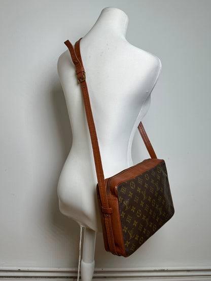 Vintage Louis Vuitton Monogram Canvas Shoulder Bag Brown
