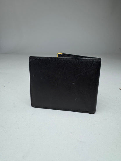 Vintage Balenciaga Leather Wallet Card Holder Black