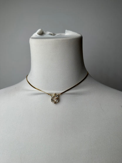 Vintage Givenchy Gold Pleated Collier Golden