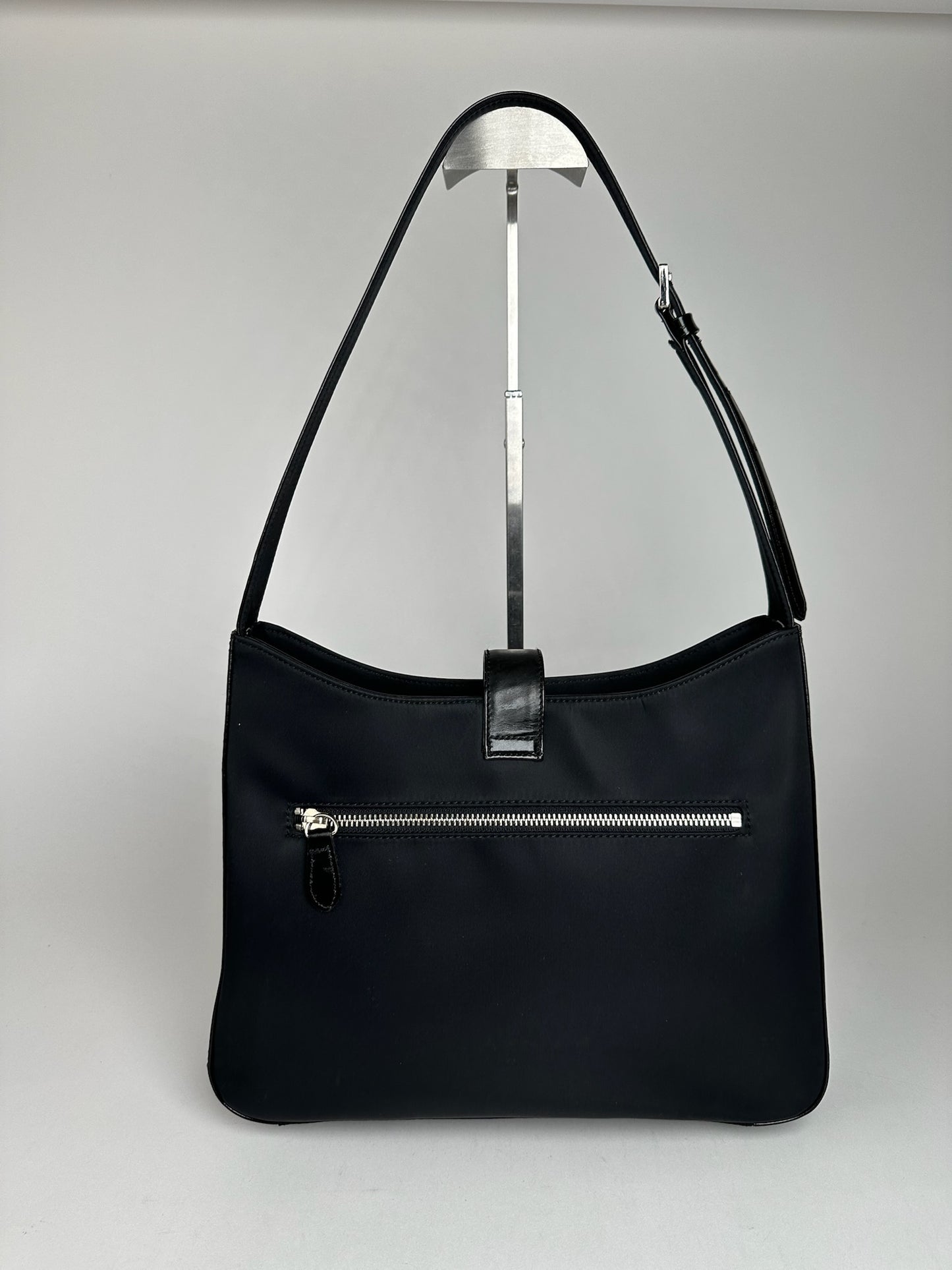 Vintage Courreges Leather Bag Black