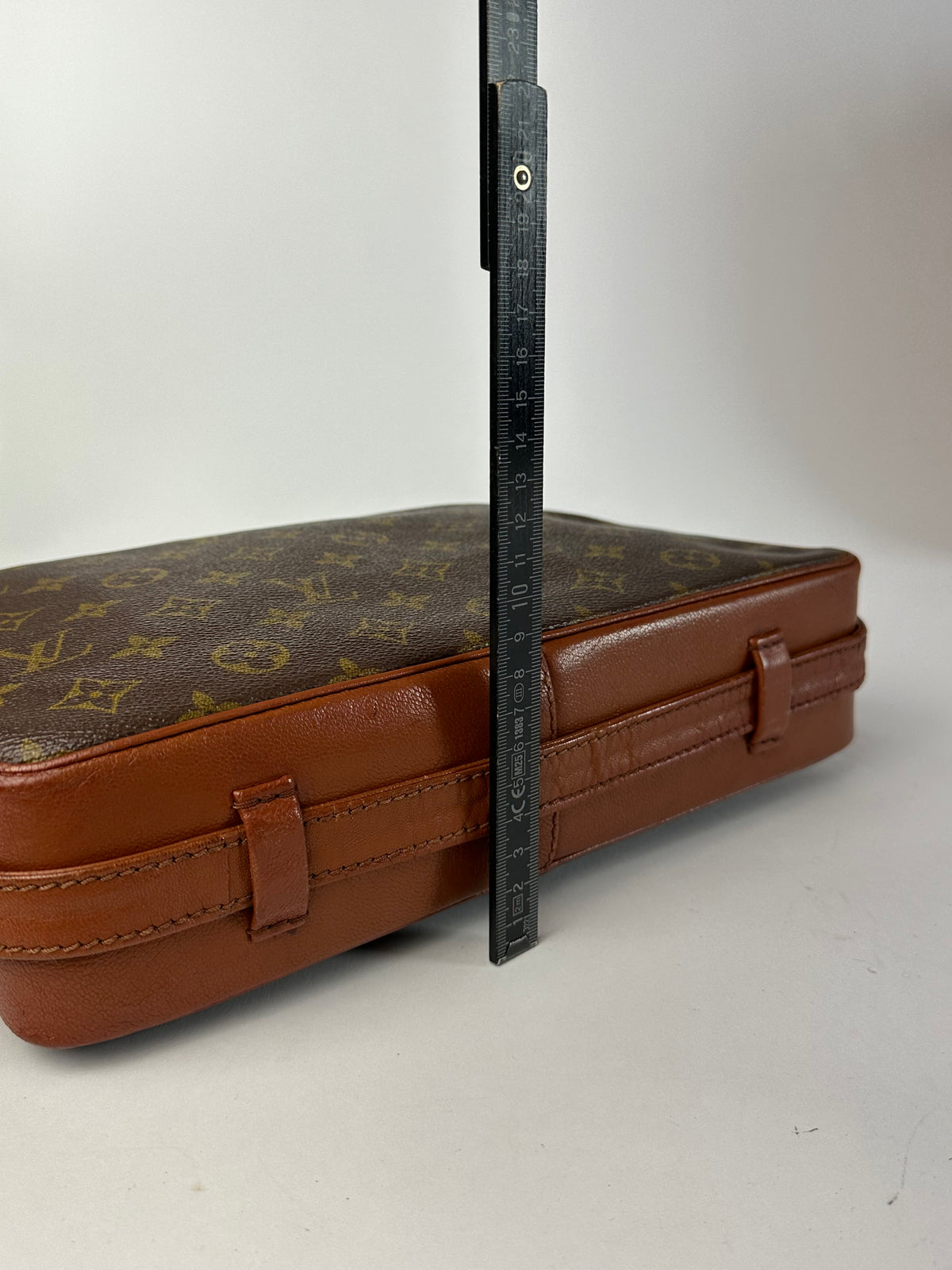 Vintage Louis Vuitton Monogram Canvas Shoulder Bag Brown