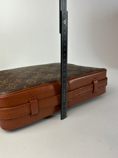 Vintage Louis Vuitton Monogram Canvas Shoulder Bag Brown