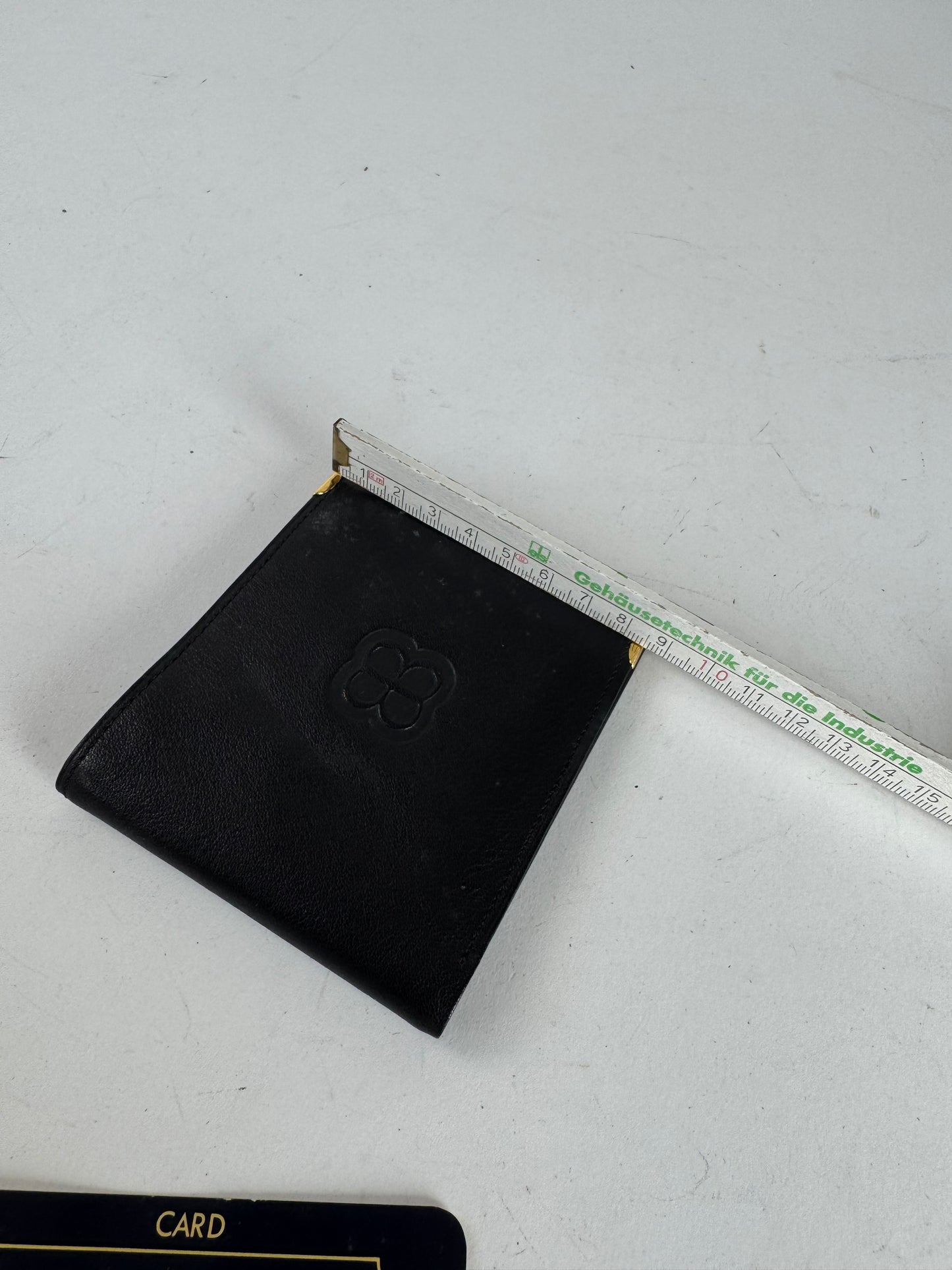 Vintage Balenciaga Leather Wallet Card Holder Black