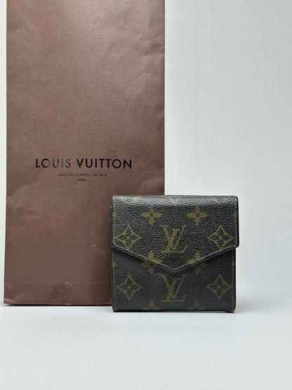 Vintage Louis Vuitton Monogram Leather wallet brown