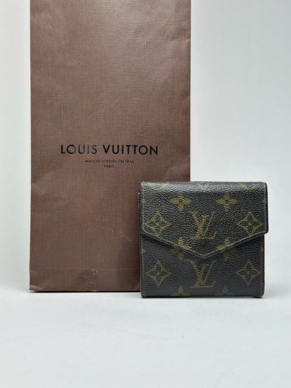 Vintage Louis Vuitton Monogram Leather wallet brown