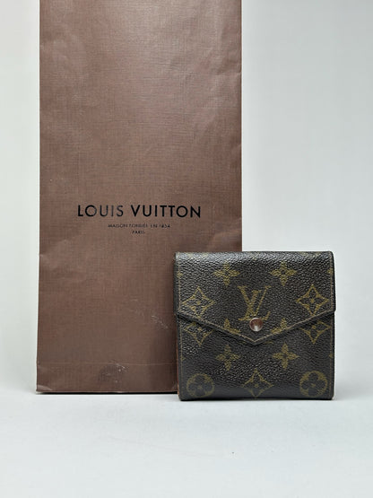 Vintage Louis Vuitton Monogram Leather wallet brown