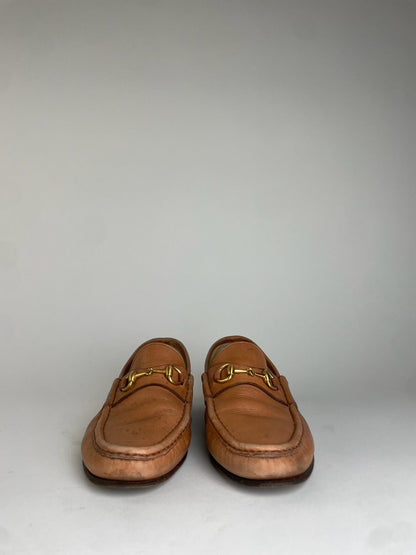 Vintage Gucci Horsebit Leather Loafer Brown