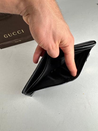 Vintage Gucci Jackie Monogram Wallet black brown