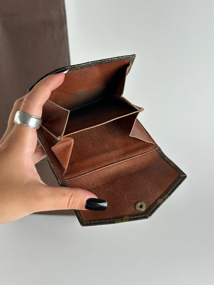 Vintage Louis Vuitton Monogram Leather wallet brown