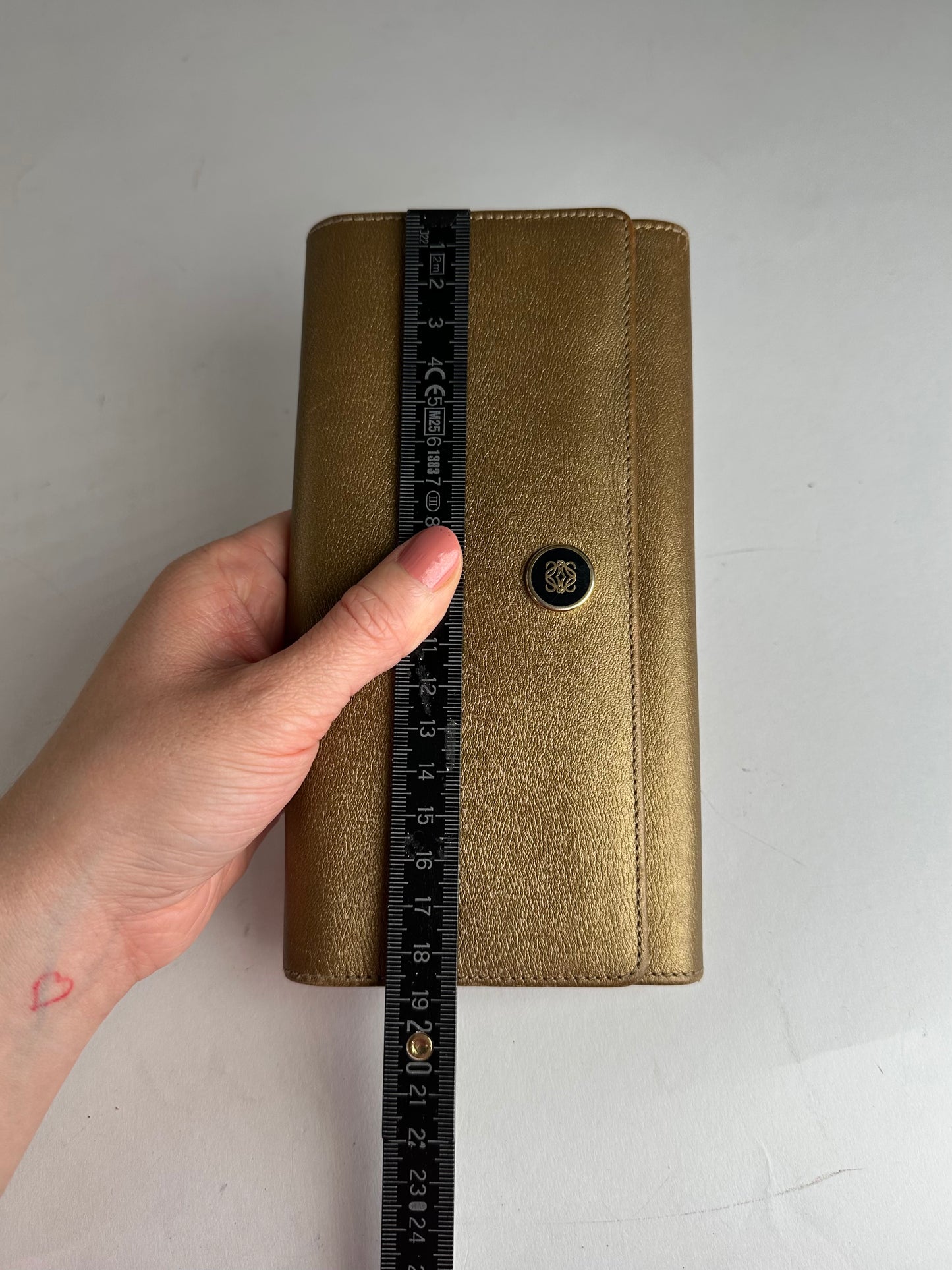 Vintage Loewe Madrid Leather Long Wallet Golden