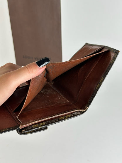 Vintage Louis Vuitton Monogram Leather wallet brown