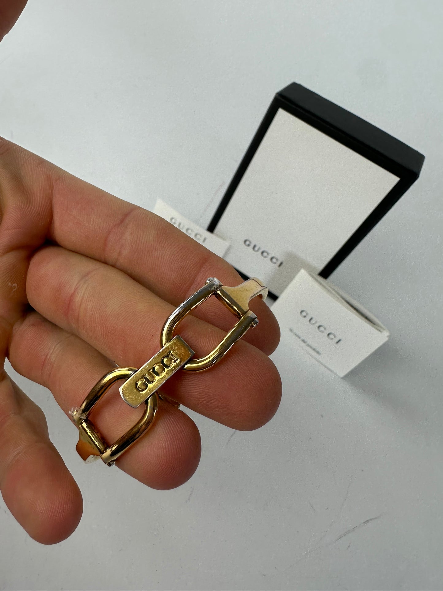 Vintage Gucci Gold Plated Horsebit Quartz Watch Golden