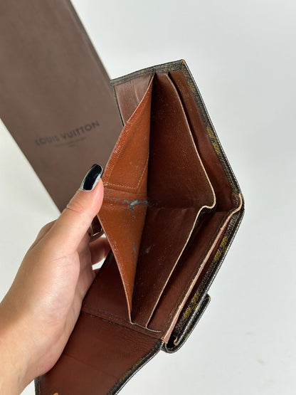 Vintage Louis Vuitton Monogram Leather wallet brown