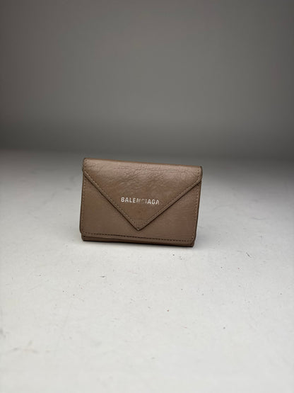 Vintage Balenciaga Leather Postal Card Holder Brown