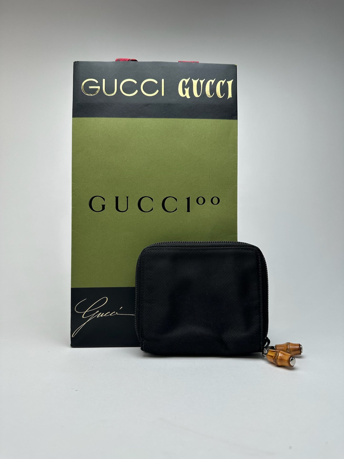 Vintage Gucci Bamboo Wallet black