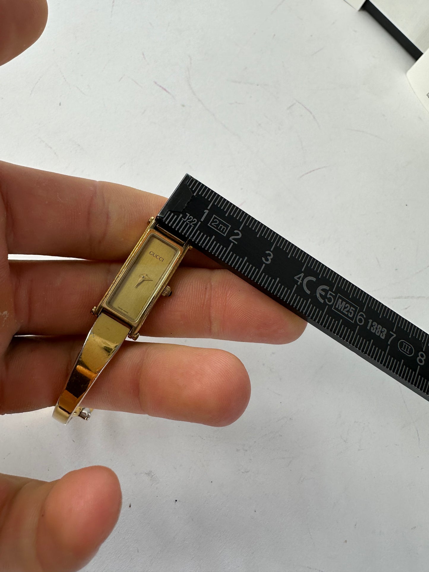 Vintage Gucci Gold Plated Horsebit Quartz Watch Golden